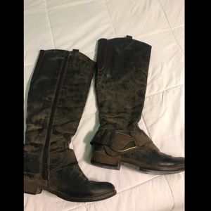 Knee high riding boots